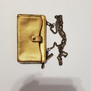 ANTONIO MELANI GOLD LEATHER PURSE